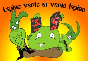 Lapins verts et verts lapins !, la bannière.